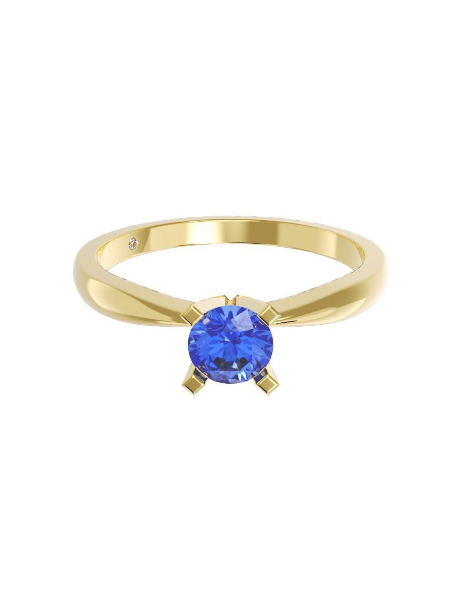 Anillo de compromiso de oro 10 k