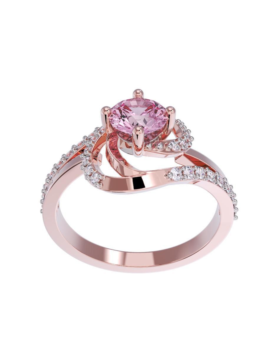 Anillo de compromiso de oro 10 k 2
