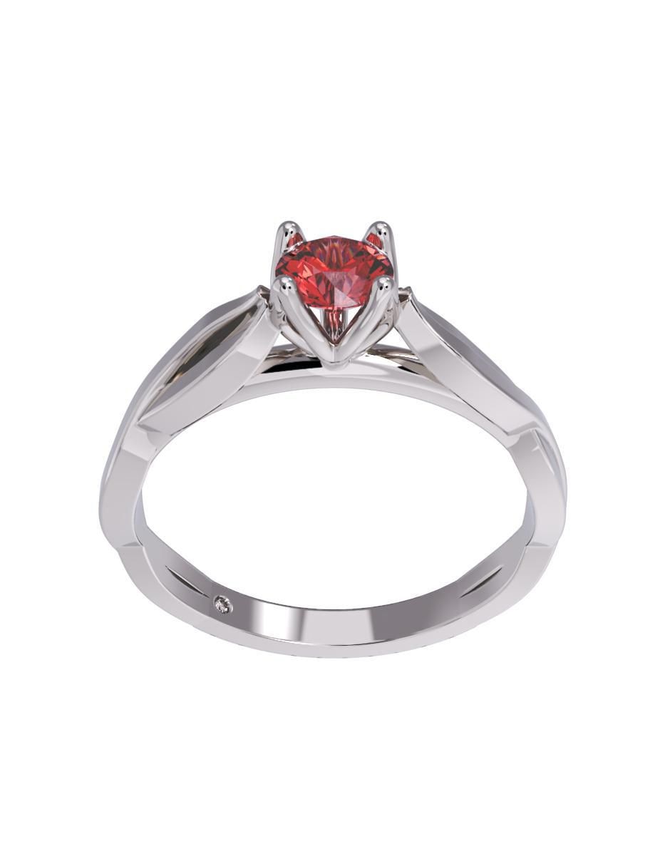 Anillo de compromiso de oro 10 k 2