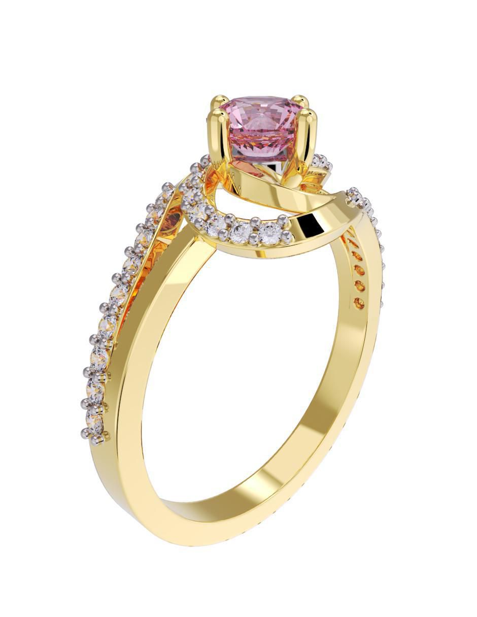 Anillo de compromiso "de" oro 10 k fonelli no aplica zirconia