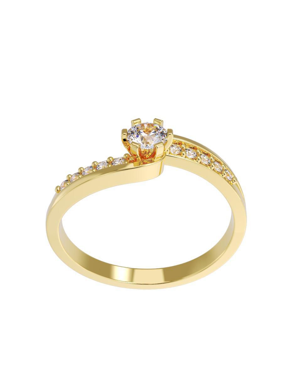 Anillo de compromiso "de" oro 10 k fonelli no aplica zirconia