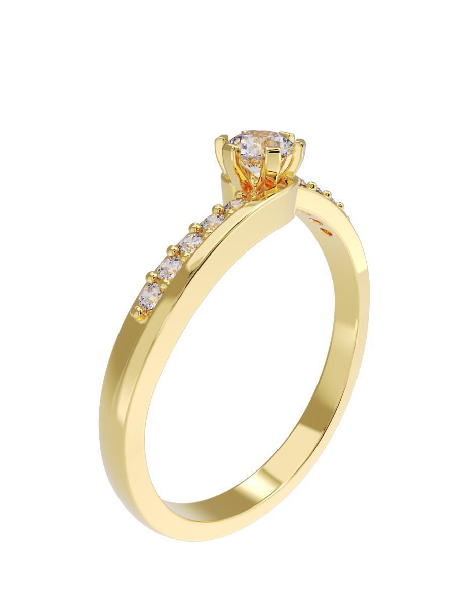 Anillo de compromiso "de" oro 10 k fonelli no aplica zirconia