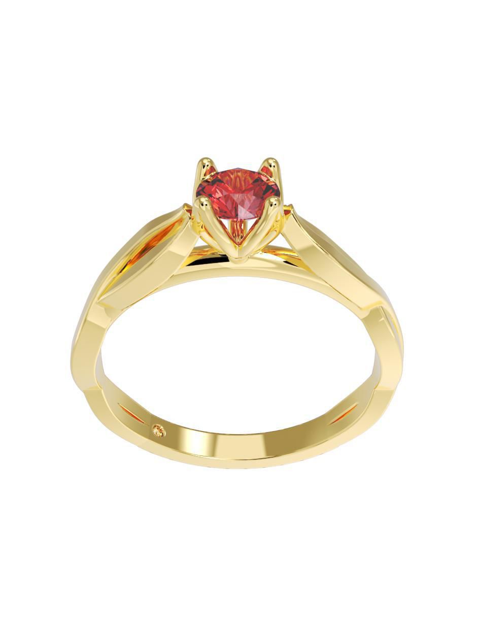 Anillo de compromiso "de" oro 10 k fonelli no aplica zirconia