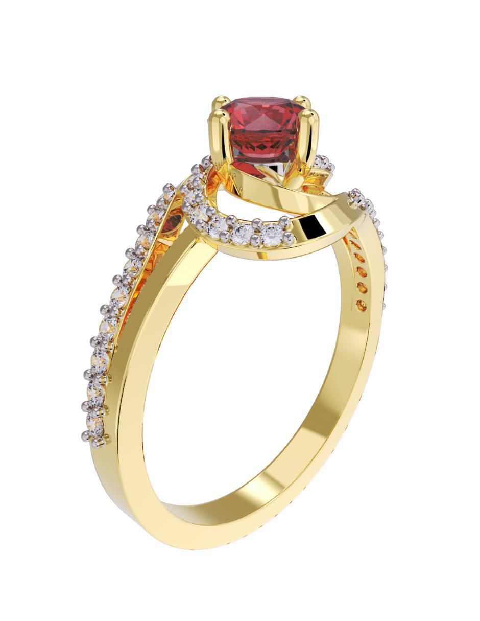 Anillo de compromiso "de" oro 10 k fonelli no aplica zirconia