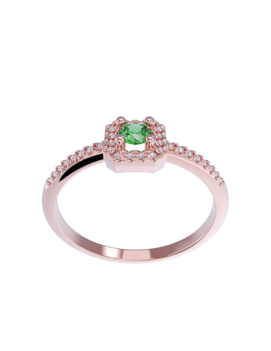 Anillo de compromiso de oro 10 k 2