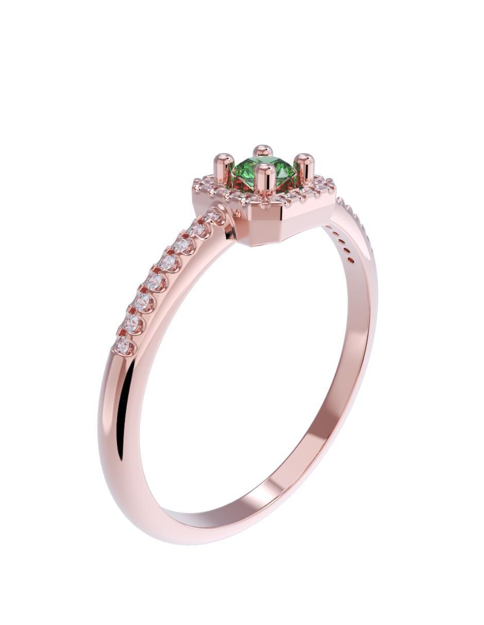 Anillo de compromiso de oro 10 k 3
