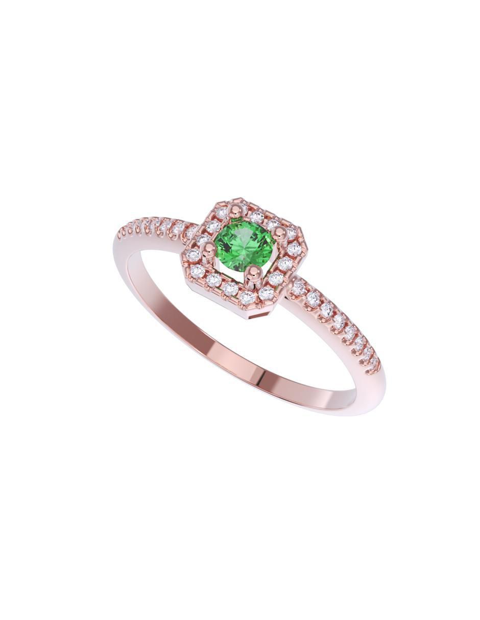 Anillo de compromiso de oro 10 k 4