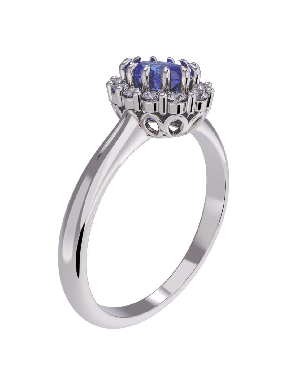 Anillo de compromiso de oro 10 k 3