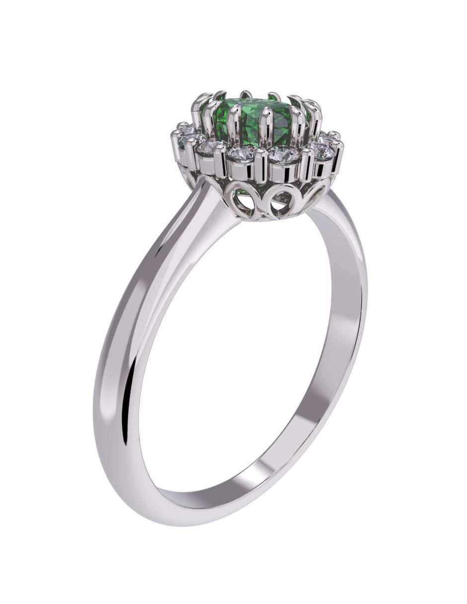 Anillo de compromiso de oro 10 k 3
