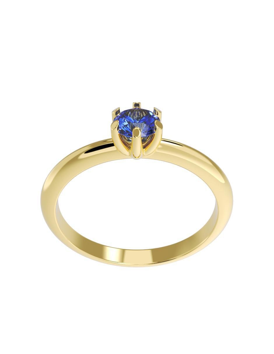 Anillo de compromiso de oro 10 k 2