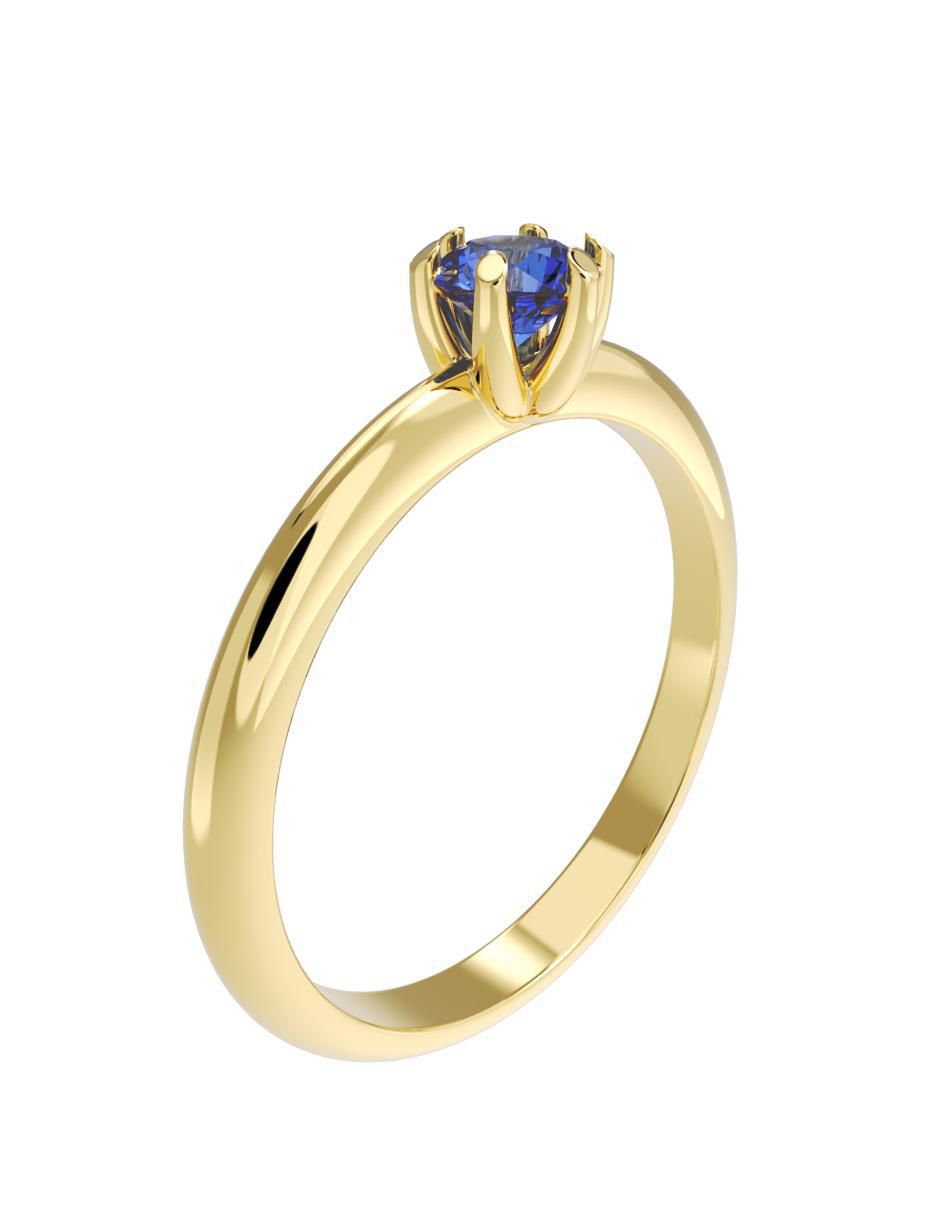 Anillo de compromiso de oro 10 k 3