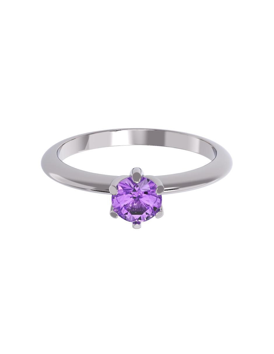 Anillo de compromiso de oro 10 k