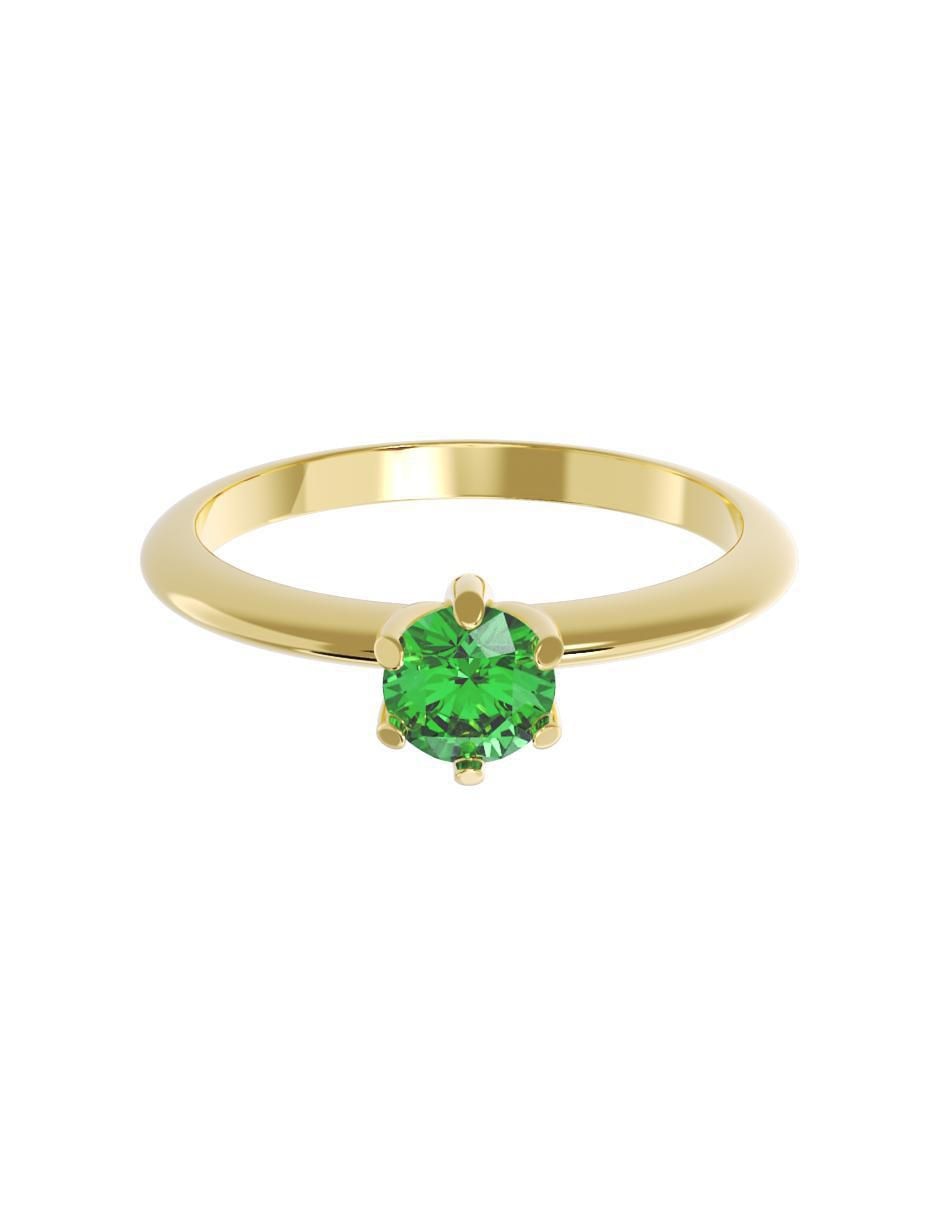 Anillo de compromiso de oro 10 k