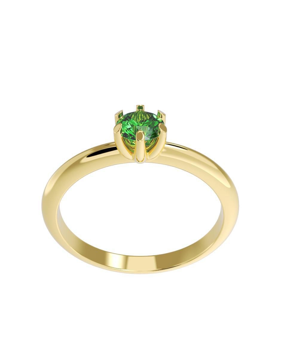 Anillo de compromiso de oro 10 k 2