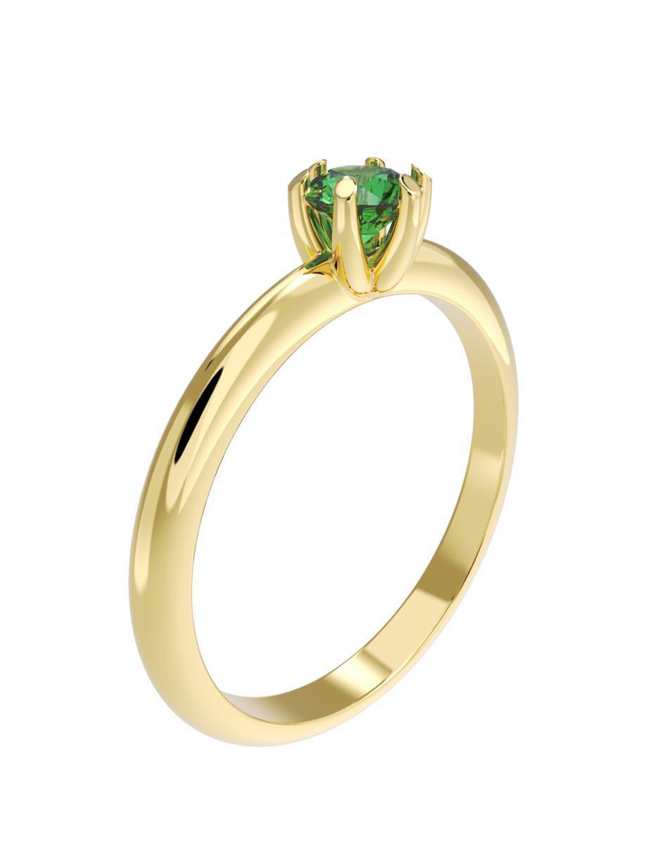 Anillo de compromiso de oro 10 k 3