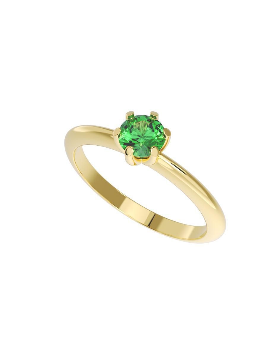 Anillo de compromiso de oro 10 k 4