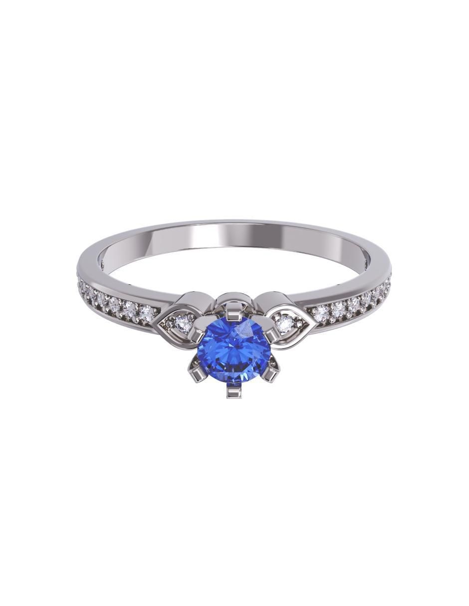 Anillo de compromiso de oro 10 k