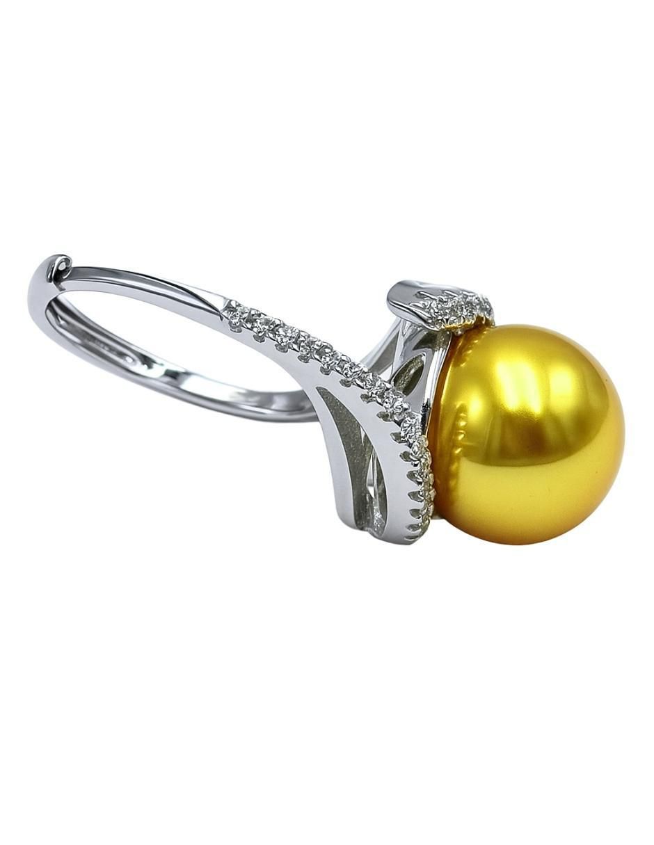 Anillo brillo de plata P 925 perla brillante 3