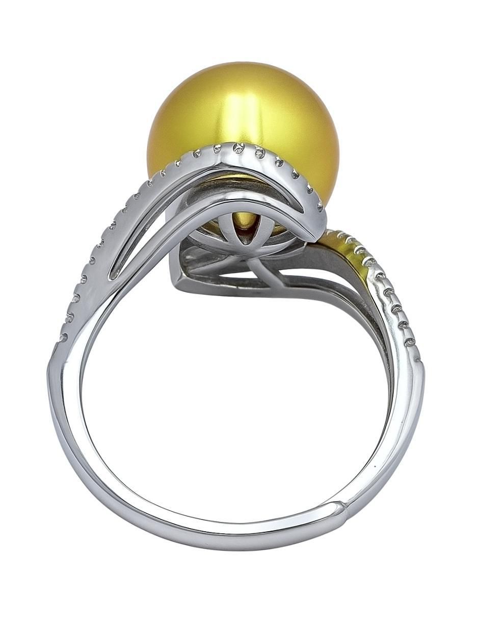 Anillo brillo de plata P 925 perla brillante 4