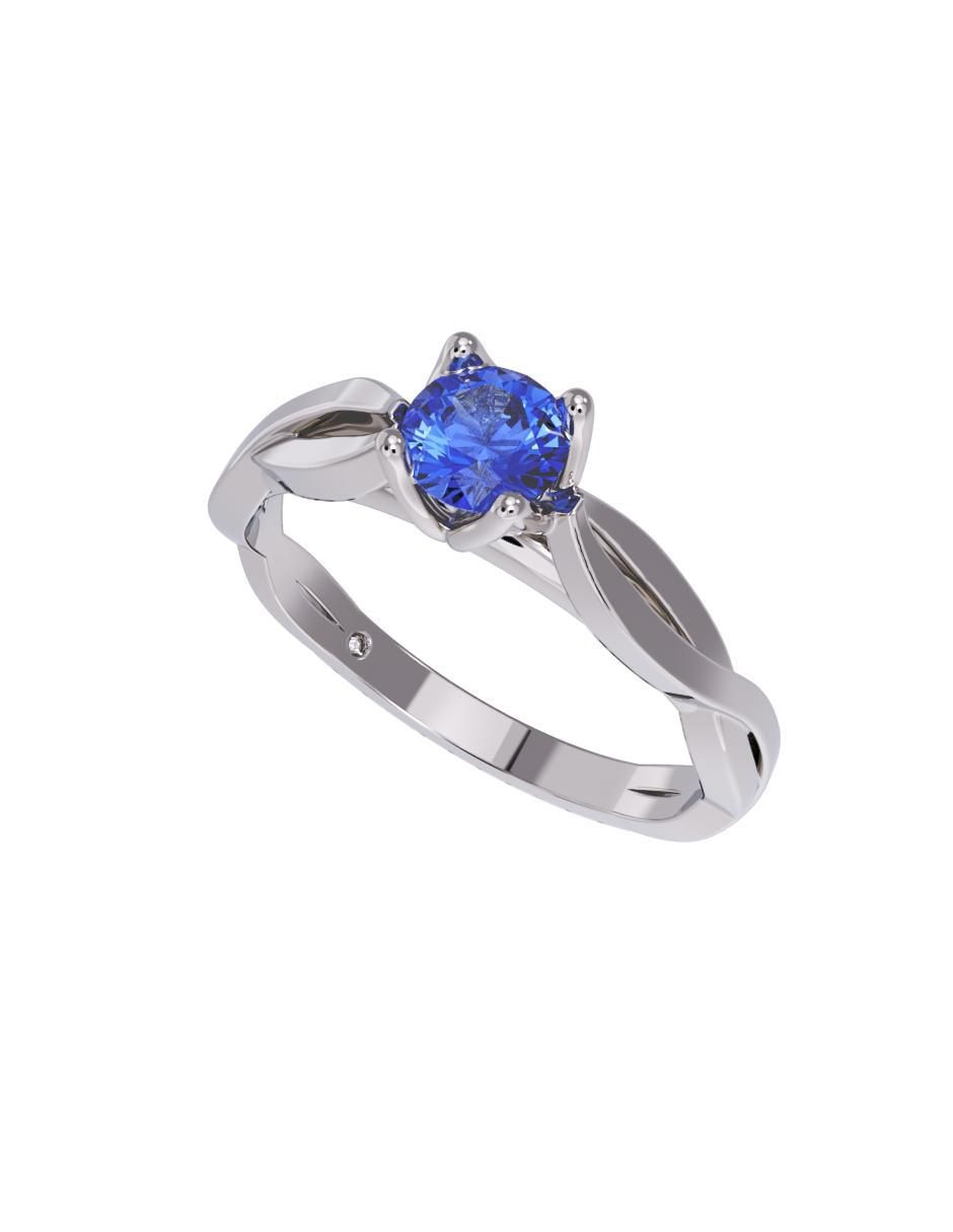 Anillo de compromiso de oro 10 k 4