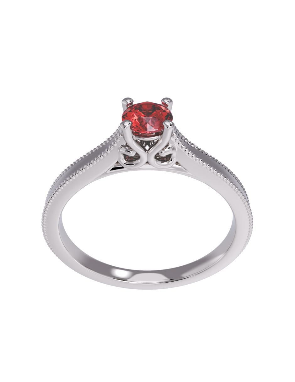 Anillo de compromiso de oro 14 k 2