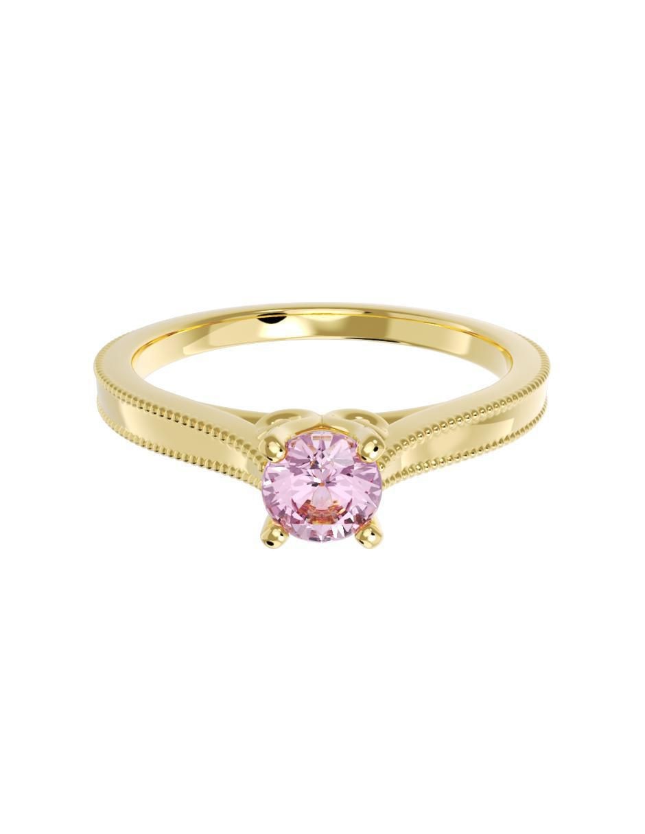 Anillo de compromiso de oro 14 k