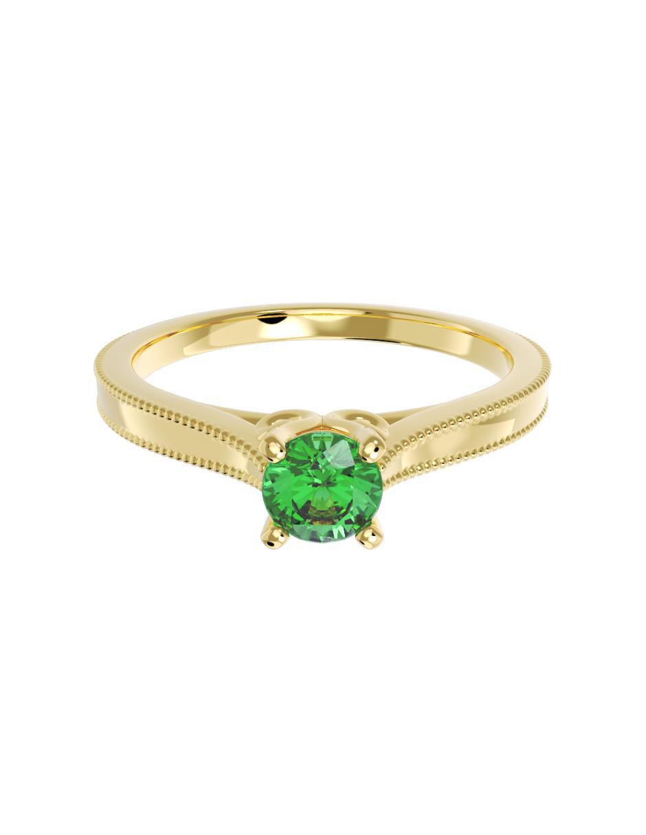 Anillo de compromiso de oro 14 k