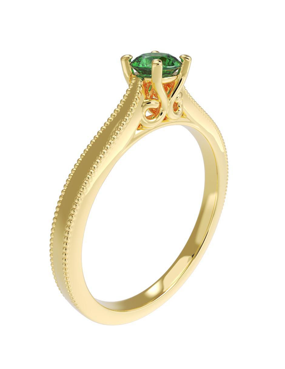Anillo de compromiso "de" oro 14 k fonelli sin familia zirconia