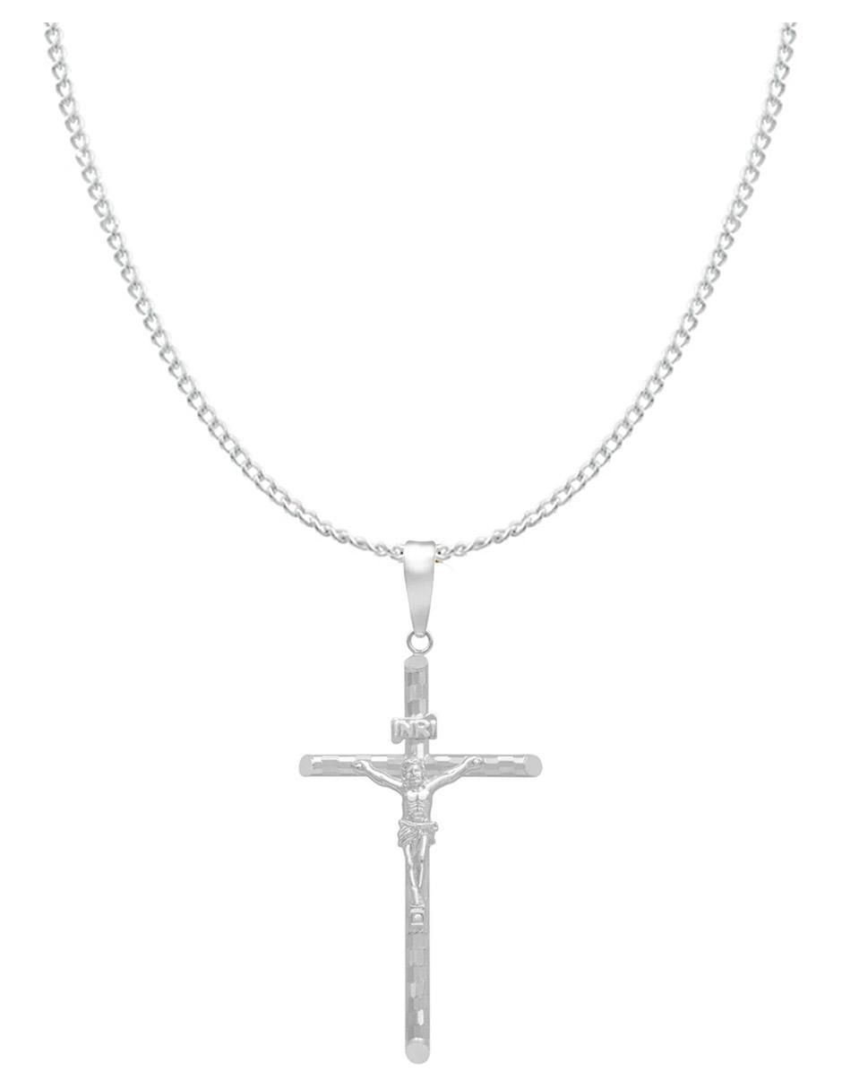 Collar de cruz de plata P 925