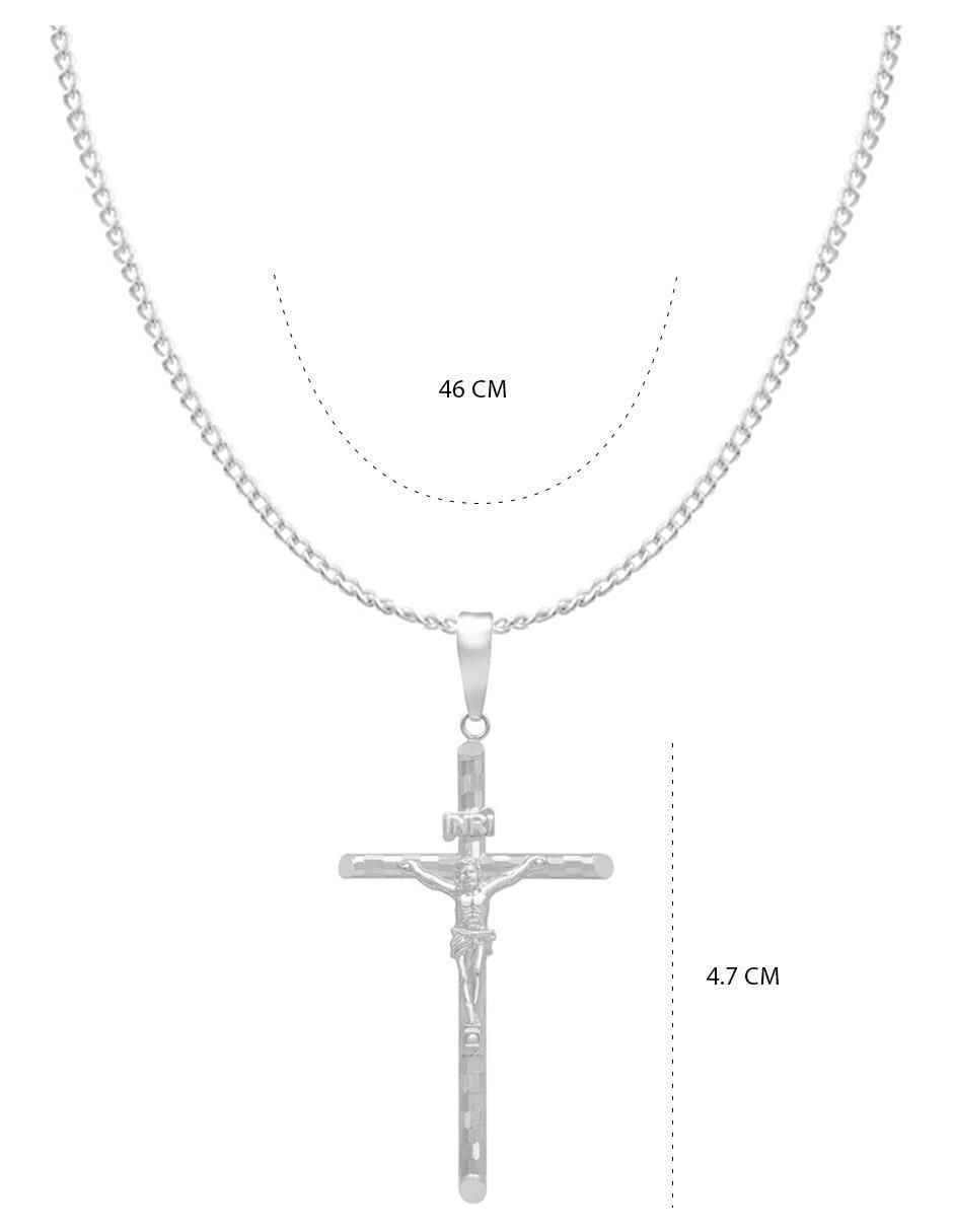 Collar de cruz de plata P 925 7