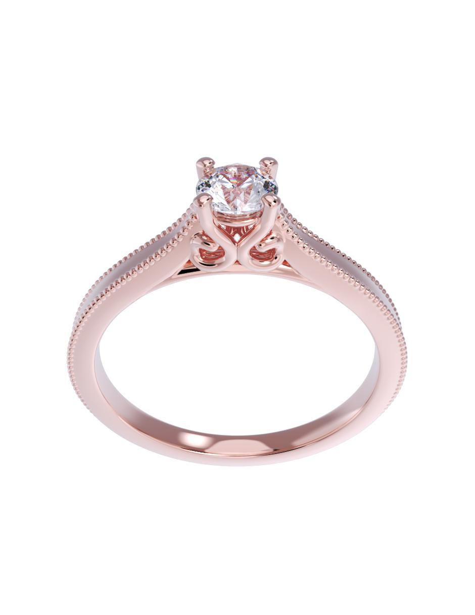 Anillo de compromiso de oro 10 k 2
