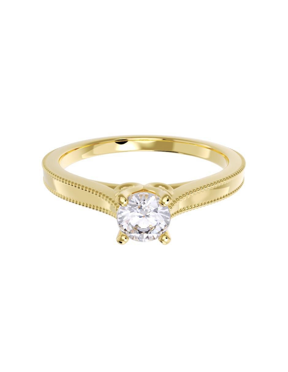 Anillo de compromiso de oro 10 k