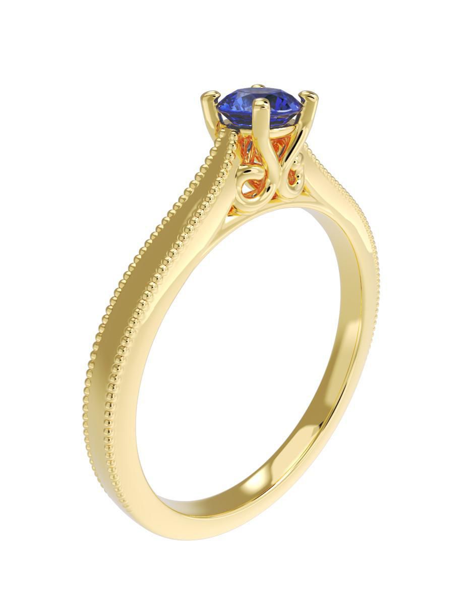 Anillo de compromiso "de" oro 10 k fonelli sin familia zirconia