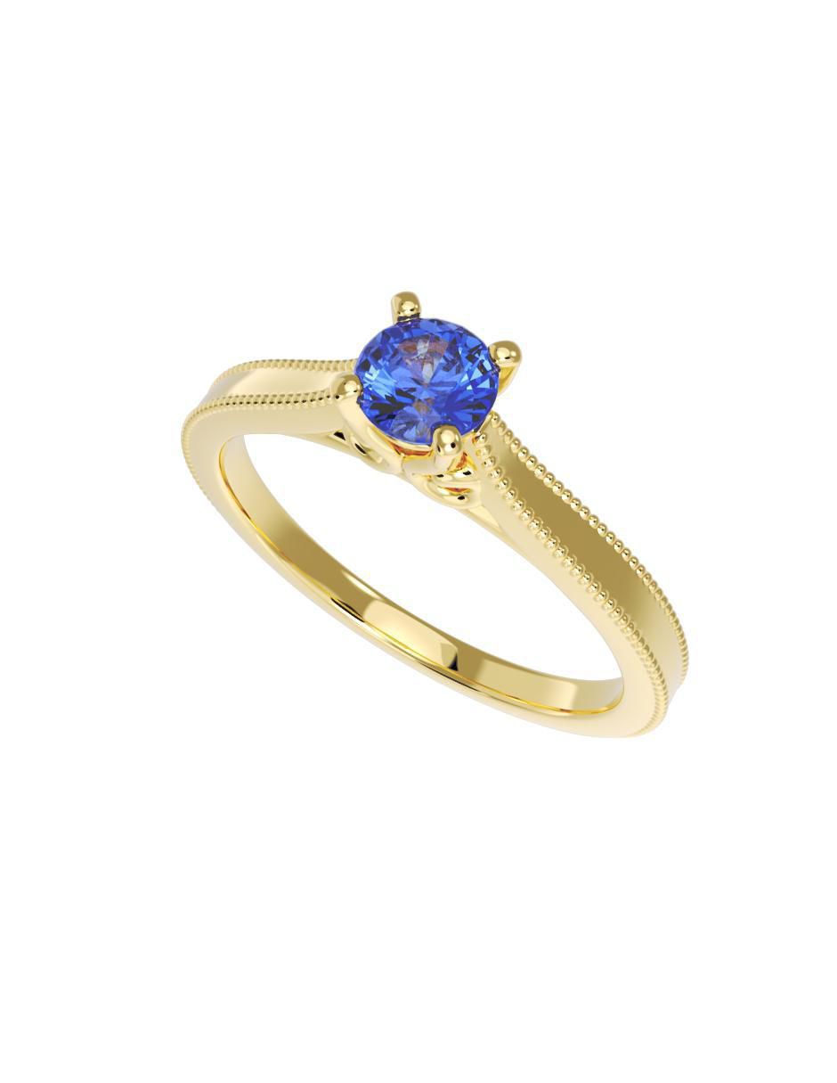 Anillo de compromiso "de" oro 10 k fonelli sin familia zirconia
