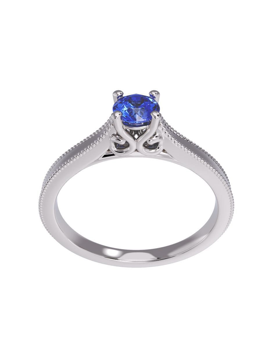 Anillo de compromiso de oro 10 k 2