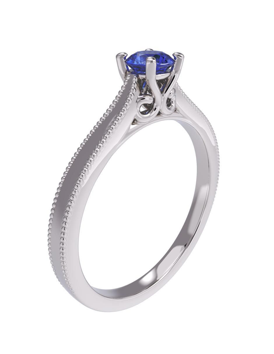 Anillo de compromiso de oro 10 k 3