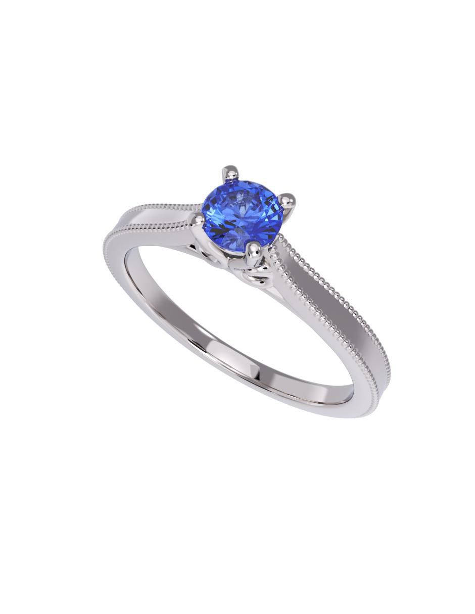 Anillo de compromiso de oro 10 k 4