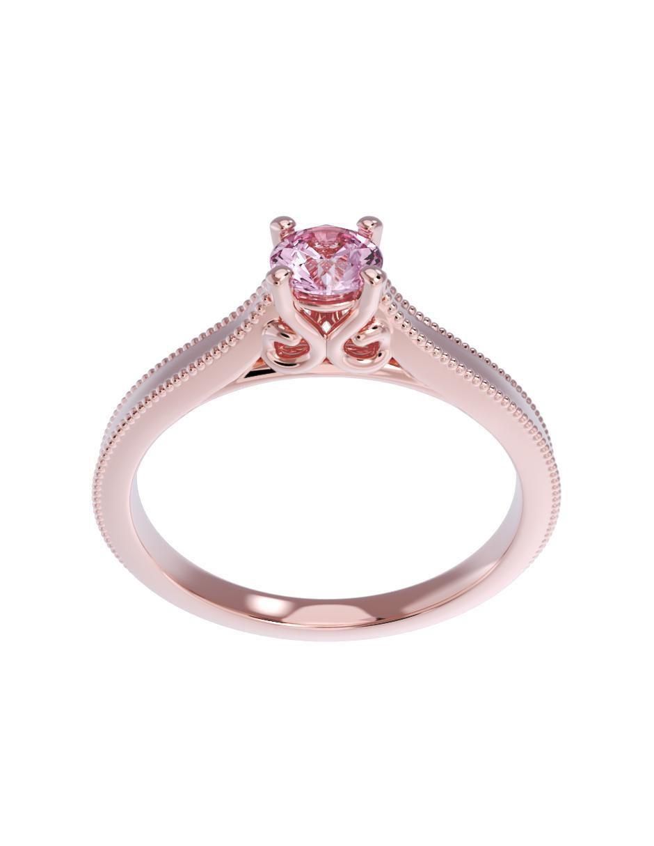Anillo de compromiso de oro 10 k 2