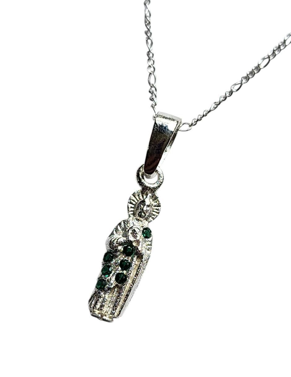 Collar con dije san judas tadeo de plata P 925 3