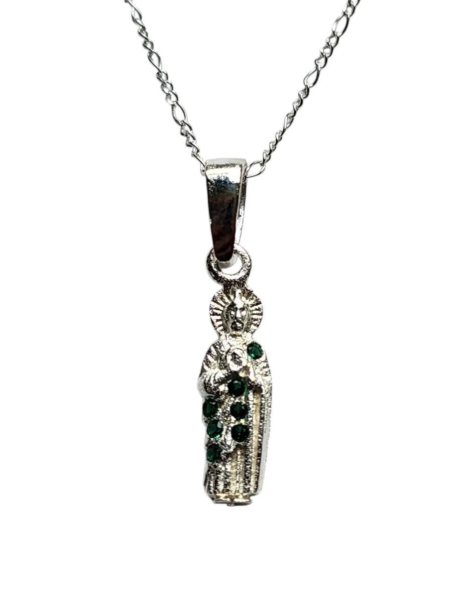 Collar con dije san judas tadeo de plata P 925 5