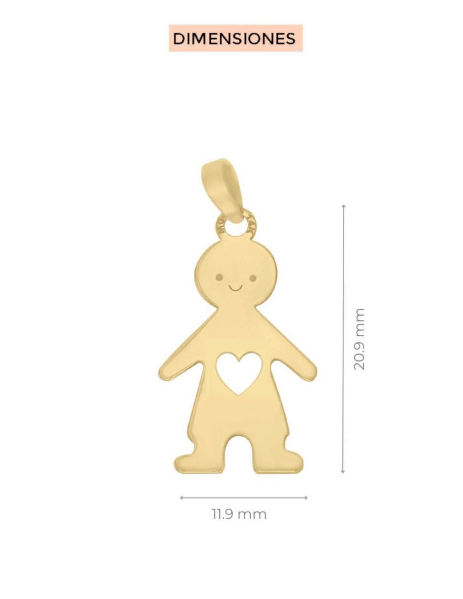 Dije de niño menino de oro 14 K 3