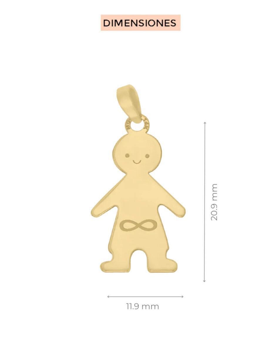 Dije de niño menino de oro 14 K 3