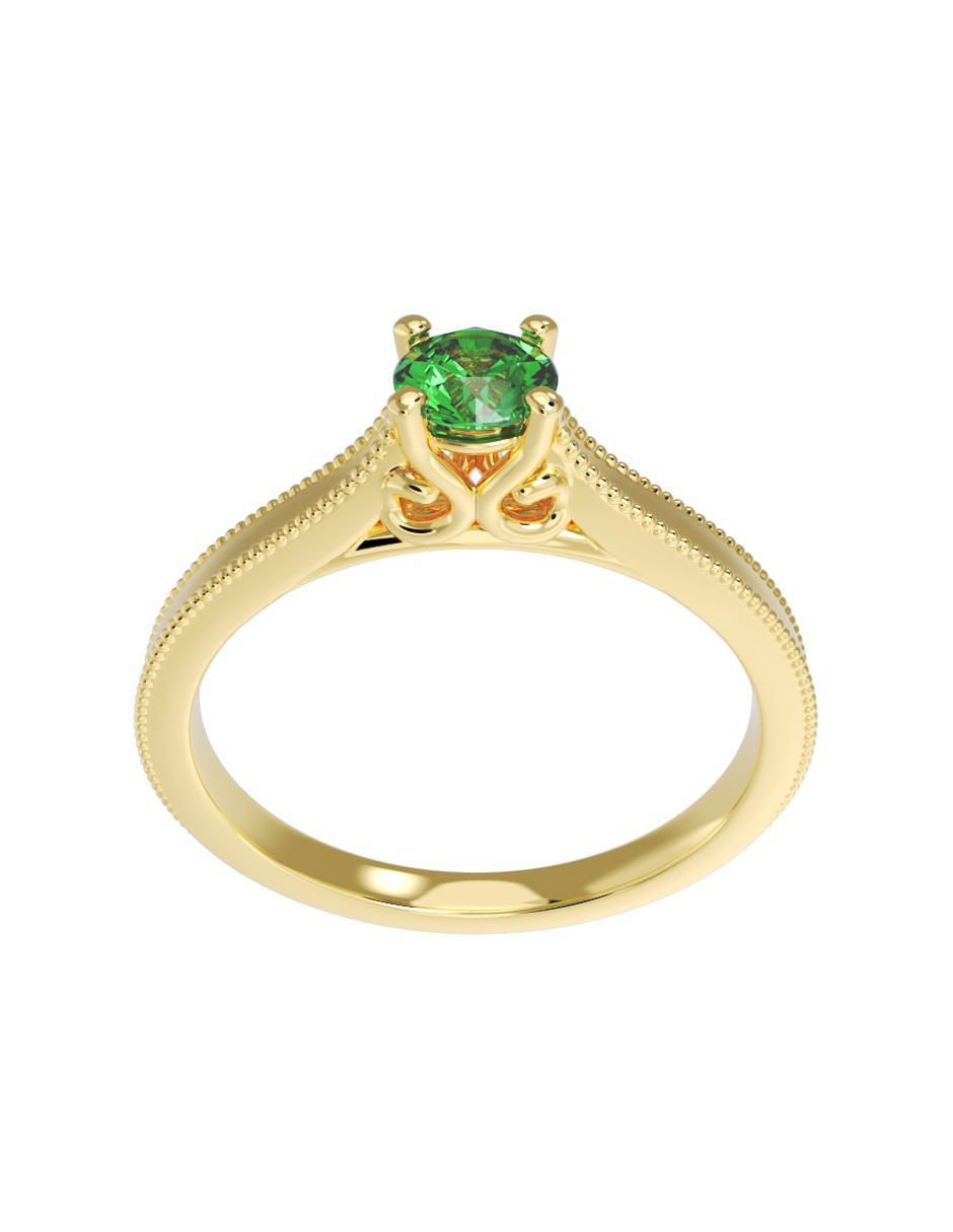 Anillo de compromiso "de" oro 10 k fonelli sin familia zirconia