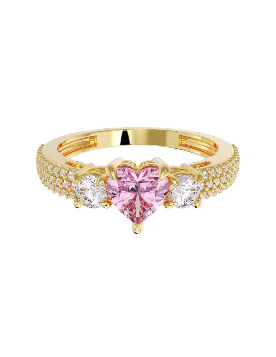 Anillo de compromiso de oro 10 k