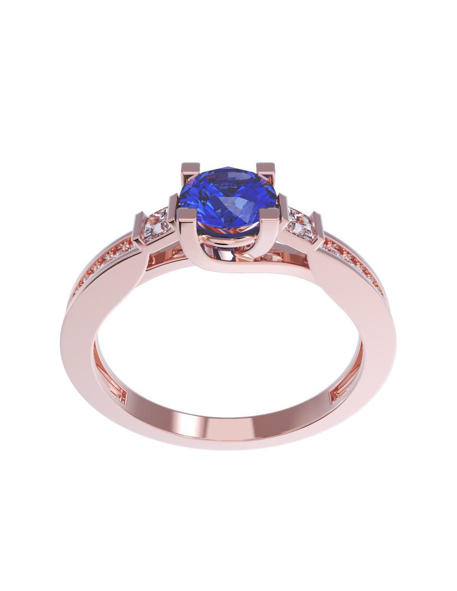 Anillo de compromiso de oro 10 k 2