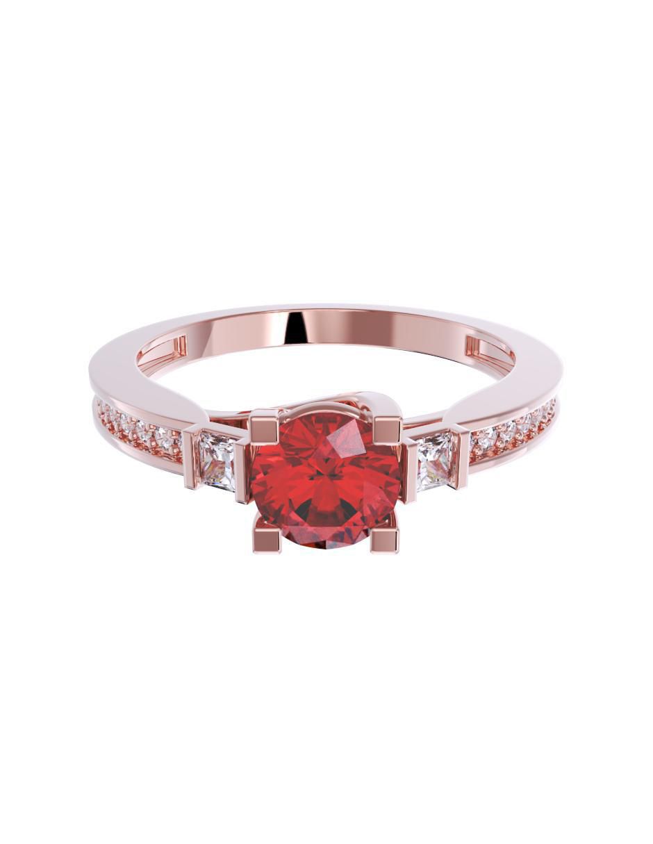 Anillo de compromiso de oro 10 k 1