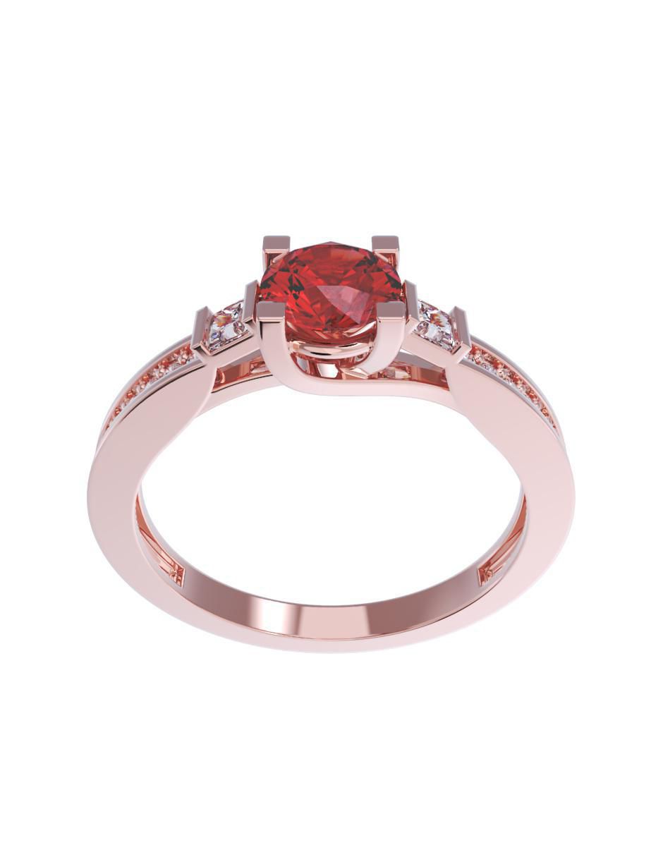 Anillo de compromiso de oro 10 k 2
