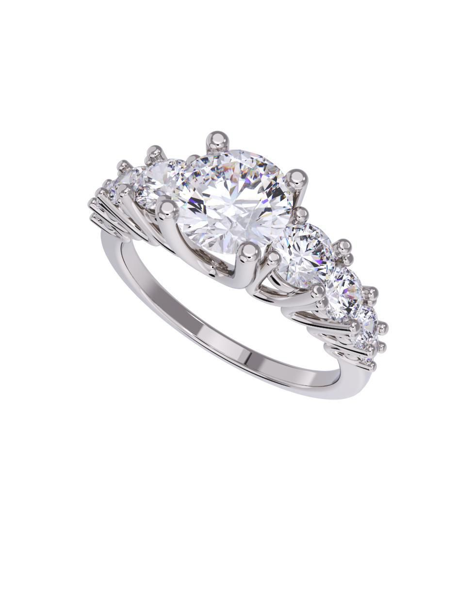 Anillo de compromiso de oro 10 k 4