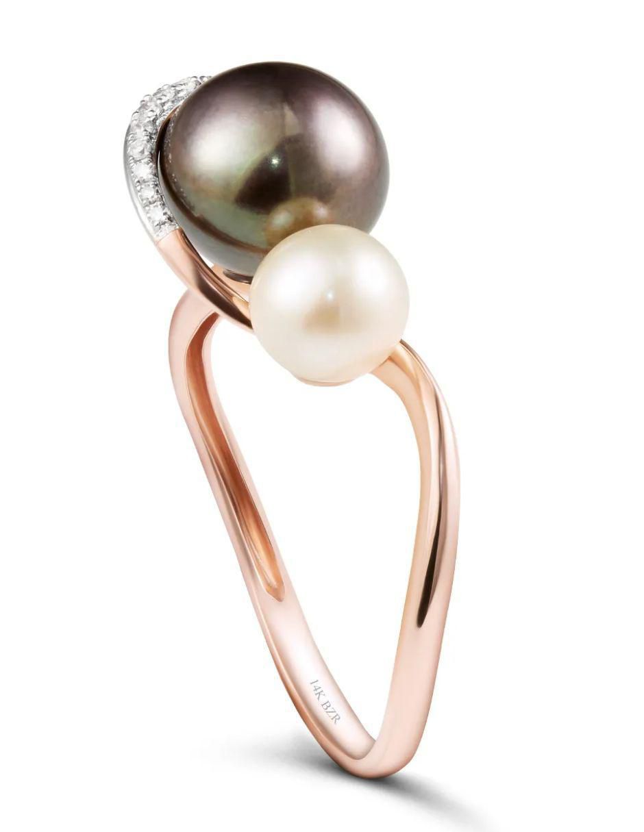 Anillo 14 k de oro blanco diamante brillante