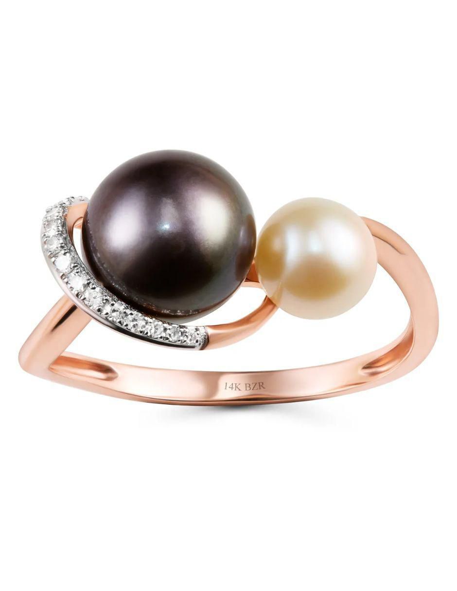 Anillo 14 k de oro blanco diamante brillante 2